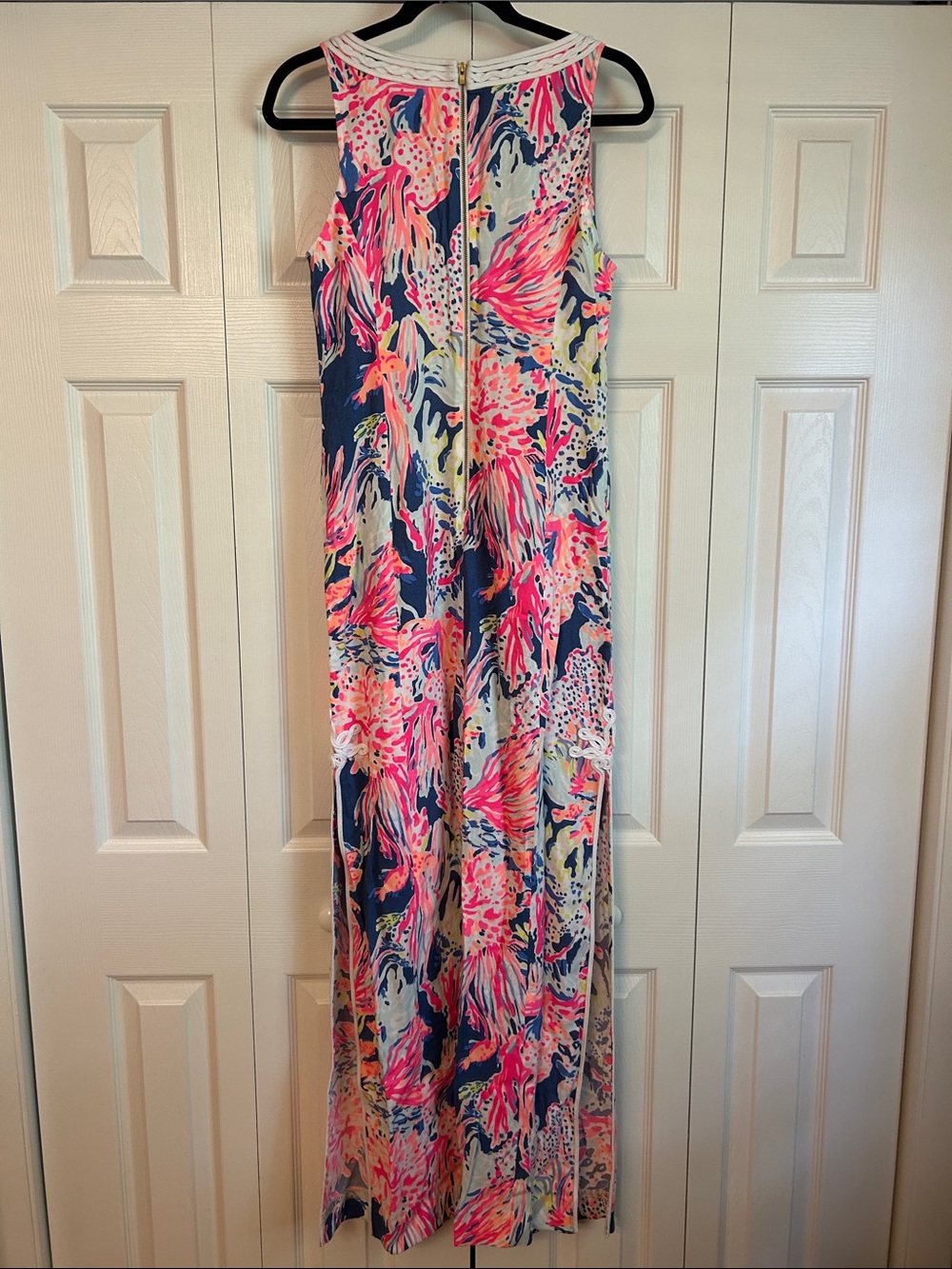 Lilly Pulitzer Maxi Dress with Lace V-Neck - Picture 5 of 5